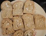 Cheese Bruschetta Italian finger food party appetizer recipe step 3 photo