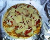 Foto langkah ke 3 dari resep Tortilla pizza😘.