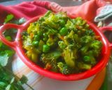 બ્રોકલી લીલા વટાણા નું શાક (Broccoli Lila Vatana Shak Recipe In Gujarati) રેસીપી સ્ટેપ6ફોટો