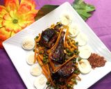A picture of step 9 of Pan grilled fish with veggie sauce.