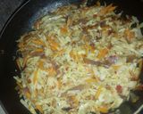 A picture of step 2 of Spring rolls filling.