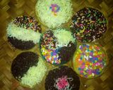 Foto langkah ke 4 dari resep Terang bulan mini Red velvet,green tean & vanila so yummy so simple 😊.