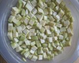 A picture of step 1 of Eggplant and sausage risotto.