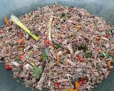 Foto langkah ke 3 dari resep Nasi Bakar Tongkol Asap.