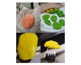 A picture of step 1 of Colourful Kulkul.