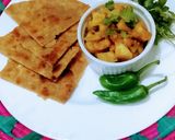 A picture of step 5 of Alo ki bhujia.