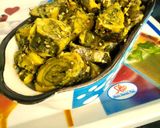 A picture of step 1 of Patra(alu vadi)Gujarati patra.