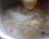 A picture of step 4 of Bhaat Rasgulla (Steamed Rice Rasgulla).