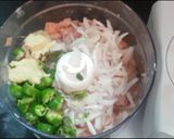 A picture of step 1 of Fried chicken balls.