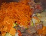 Foto del paso 1 de la receta: Guiso de Verduras, carne y fideos
