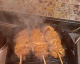 A picture of step 4 of Chicken Satay with Peanut Sauce.