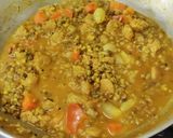 A picture of step 6 of Mung bean Curry.