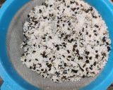 A picture of step 1 of Barnyard millet urad dal khichdi.