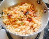 A picture of step 4 of Tomato peas masala pulao 🍅😋.