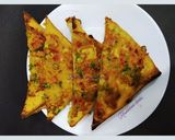 A picture of step 5 of Besan bread toast.