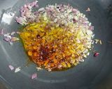 A picture of step 3 of Paneer kohlapori.