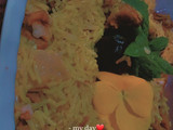 كبسة اللحمة والفطر