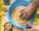 A picture of step 1 of Colorful chakli.