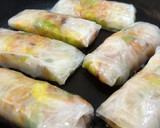 Foto del paso 6 de la receta: Rollitos de primavera con obleas de arroz + Salsa agridulce