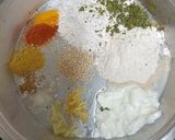 A picture of step 1 of Barley & Kasuri Methi Thepla (Jau methi thepla).