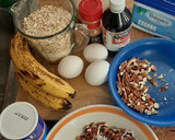 Foto del paso 1 de la receta: Pan de plátano avena y frutos secos
