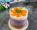 Foto langkah ke 4 dari resep Orange Taro Cake Milky Vla.