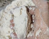 A picture of step 1 of Dahi Khasta.