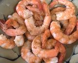 A picture of step 1 of Drunken Shrimp.