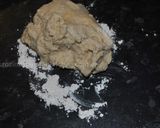 A picture of step 4 of Flat  Naan  Bread نان تافتون.