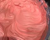 A picture of step 3 of Spiderman cake.