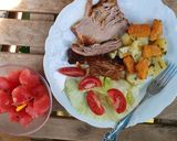 Colában sült pulykacomb petrezselymes sült burgonyával recept fázis 2 fotója