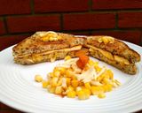 A picture of step 4 of Cheesy corn paneer Sandwich.