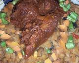 A picture of step 6 of Jellof Rice and beans.
