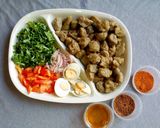 A picture of step 3 of Bean dumplings (dan wake).