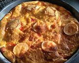 Une image de l'étape 3 de Quiche sans pâte chèvre tomate et jambon.