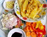 Gambar langkah 1 resipi Sotong Goreng Kunyit Bersos Tiram.