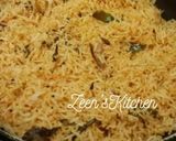 A picture of step 2 of Hyderabadi Baghara huwa Khana or Tempered Rice.