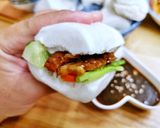 Hình bước làm 7 của món Bánh bao kẹp thịt rim