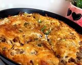 عکس مرحله 8 از دستور پیتزا قارچ و گوشت🍕