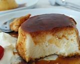A picture of step 8 of Cheesecake Flan.
