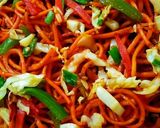शेज़वान नूडल्स (Schezwan noodles recipe in Hindi) रेसिपी चरण 6 फोटो