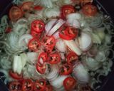 Gambar langkah 4 resipi Telur Goreng Bawang Tumis Garing.