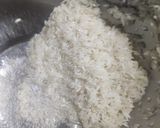 A picture of step 3 of Gatta pulav.
