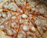 Foto langkah ke 7 dari resep Pizza Saus Bolognese.