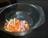 A picture of step 1 of Microwave Mushroom Masala.