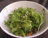 Foto del paso 3 de la receta Ensalada templada de rúcula con verduras salteados jamón y feta