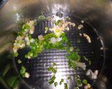 A picture of step 2 of Schezwan Soup.