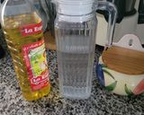Foto del paso 1 de la receta Tallarines con fondo de nevera y despensa
