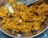 A picture of step 2 of Stuffed garlic bhindi.
