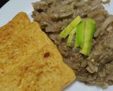 Foto del paso 10 de la receta: Dip de atún y berenjena con tostadas de ajo🍆🧅🥖🥯🥙🌯